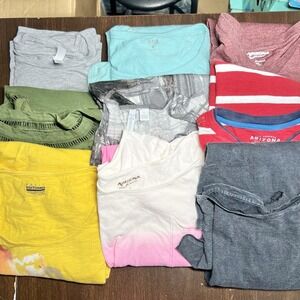 Women's Casual Tee Bundle L/XL Arizona St John's Bay Relativity ana 9pc Lot